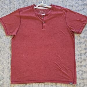 Eddie Bauer Maroon Short Sleeve Henley